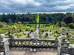 The gardens of Drummond Castle are spectacular. They were filmed in Outlander as a stand in for the Palace of Versailles.