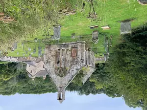 Temple Old Kirk is located in Temple Village outside of Edinburgh. This site was the headquarters of the Order of Knights Templar in Scotland.