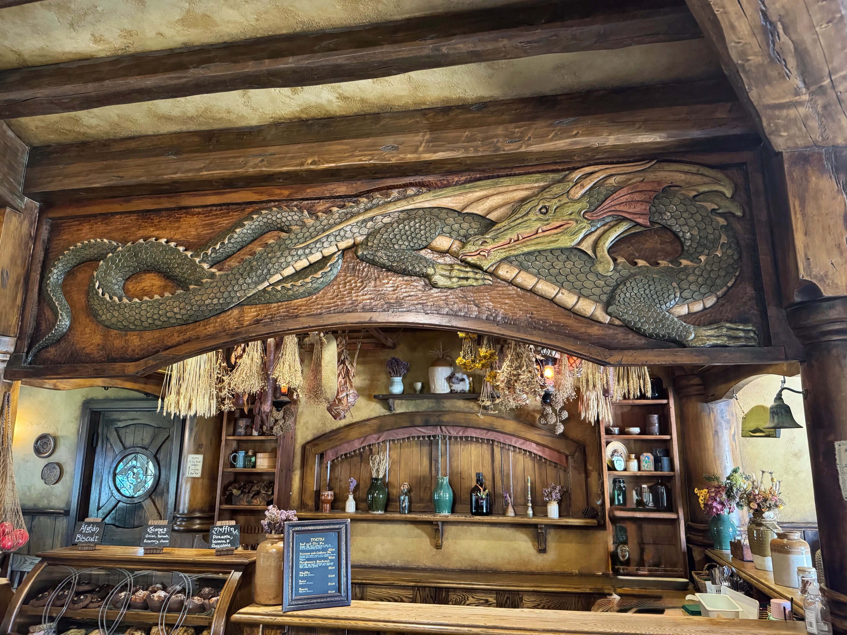 Green Dragon Carving