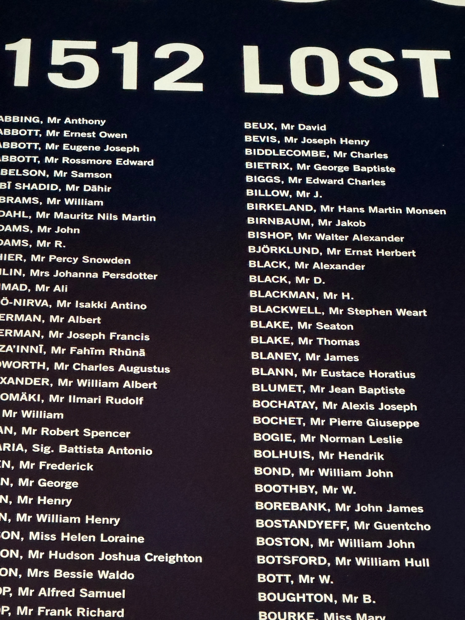Titanic Losses