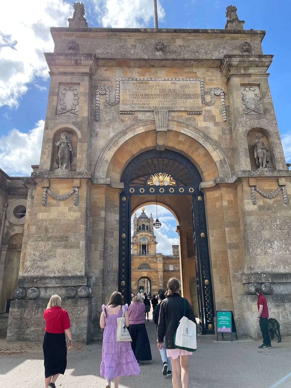 Blenheim Palace is the only nonroyal palace in England. It's the birthplace of Winston Churchill. It's truly magnificent. It's been used in a number of films.