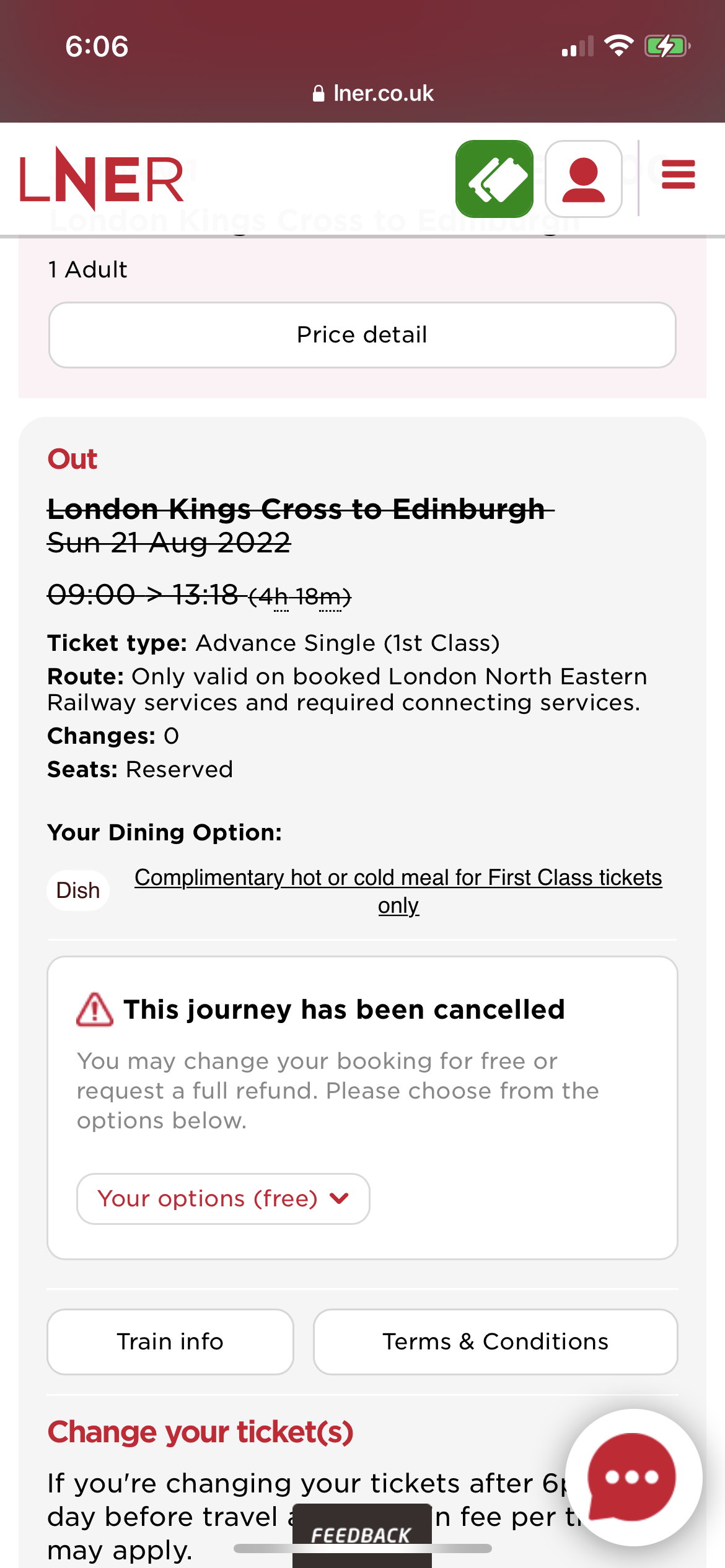 Cancelled Train