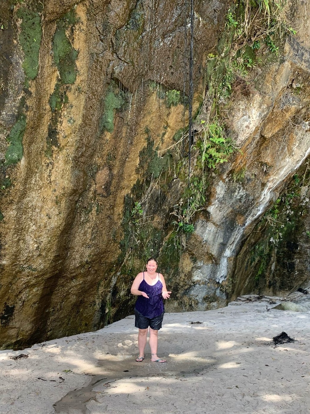 Cathedral Cove Waterfall