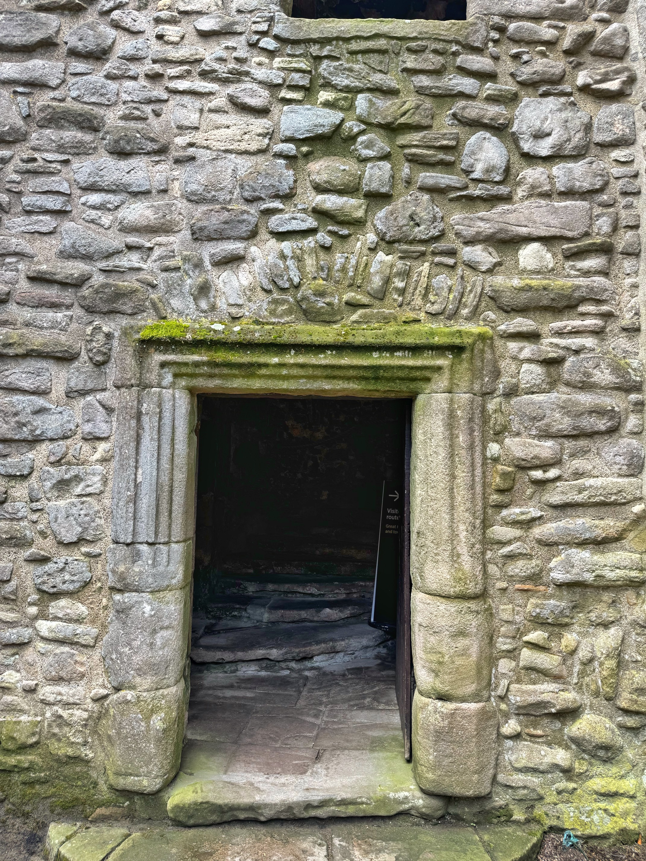 Craigmiller Castle Mossy Doorway