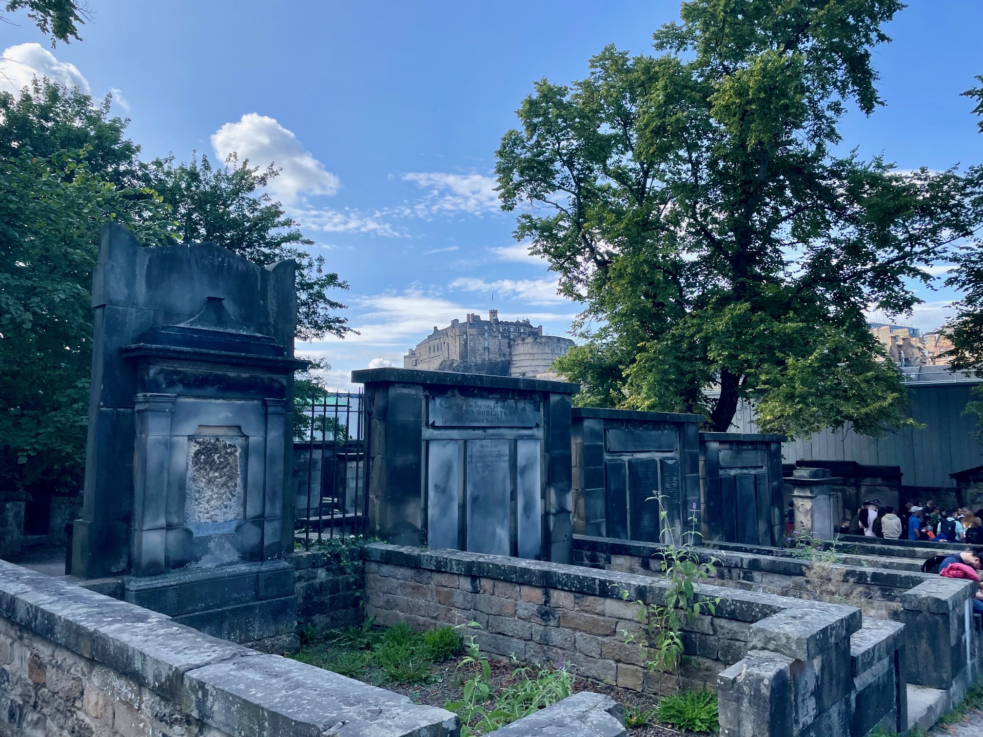 Greyfriars Kirkyard View of Castle