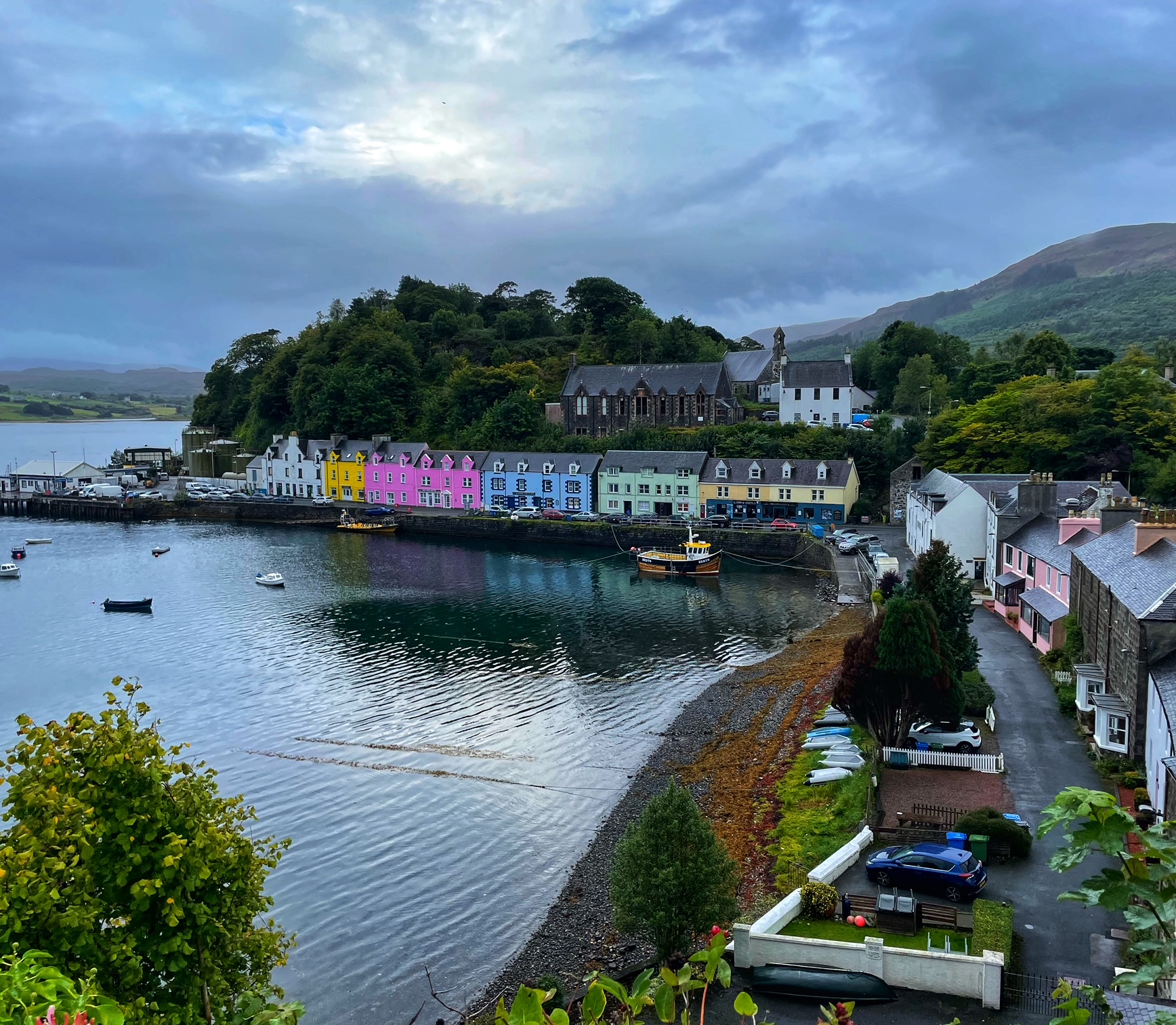 Skye's row of colored houses